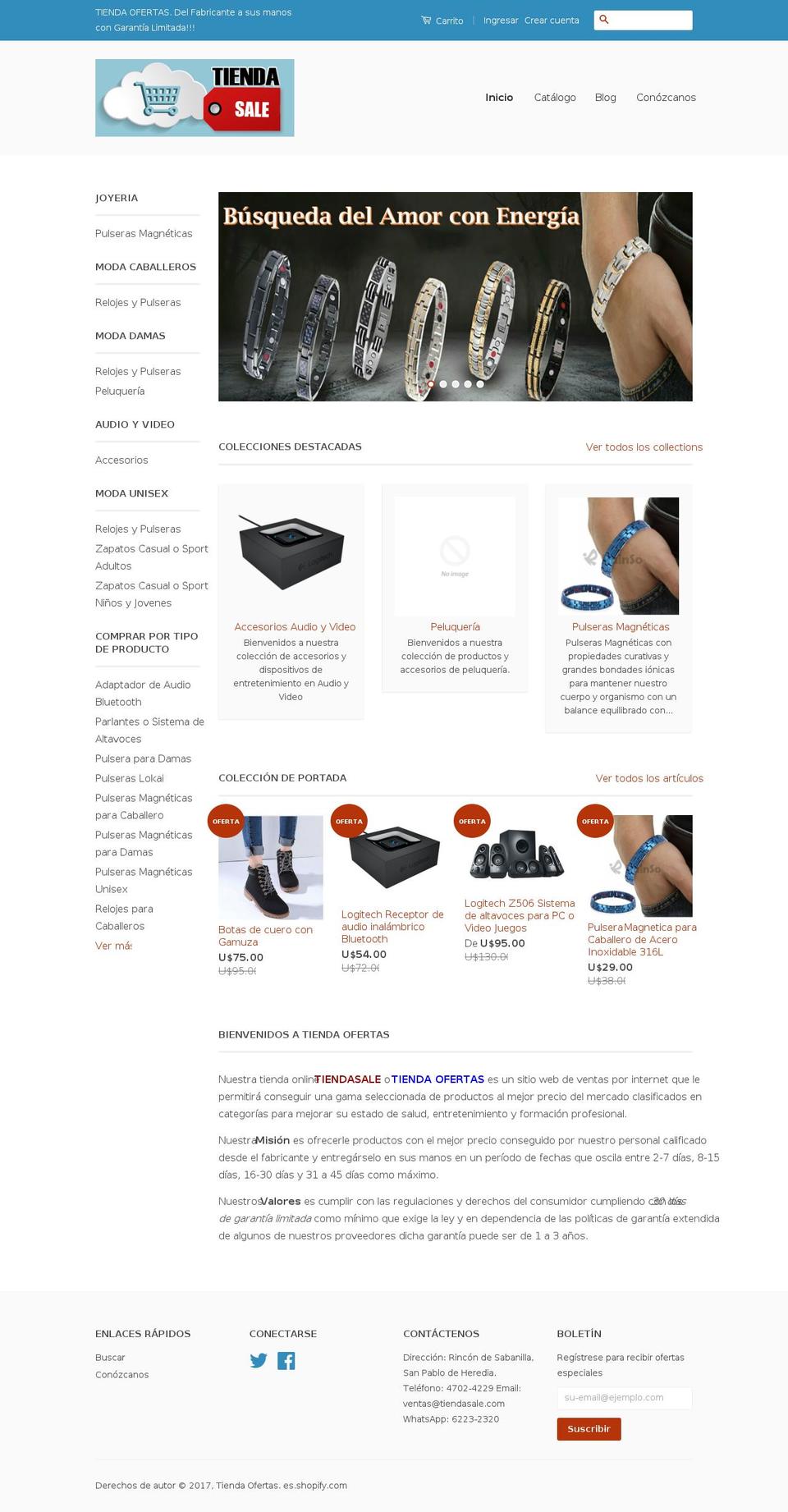 tiendasale.com shopify website screenshot
