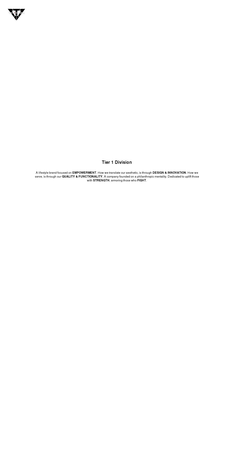 tier1division.com shopify website screenshot