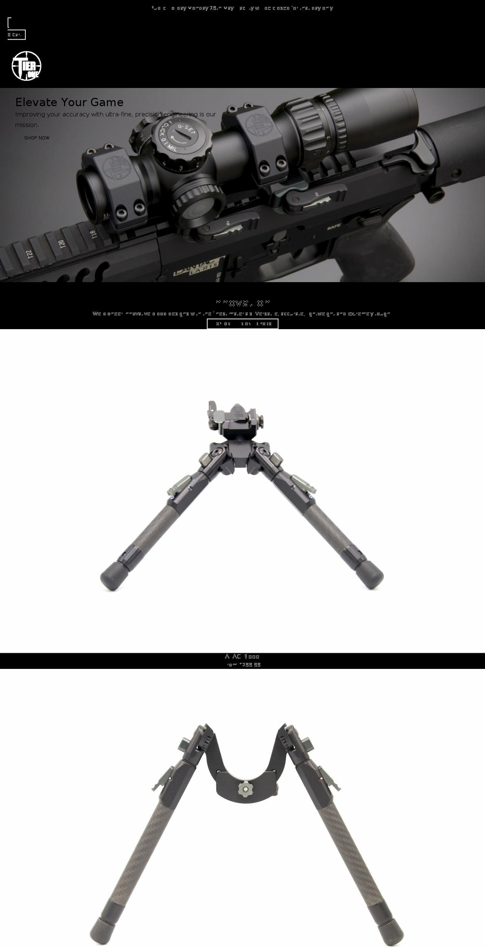 tierone-tac.com shopify website screenshot