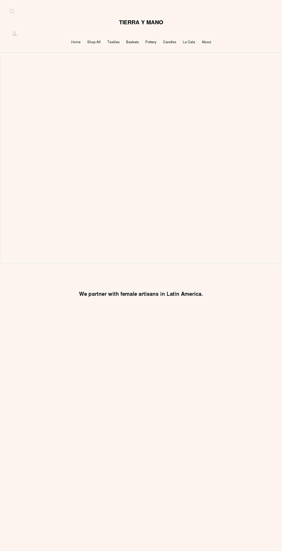 tierraymano.com shopify website screenshot