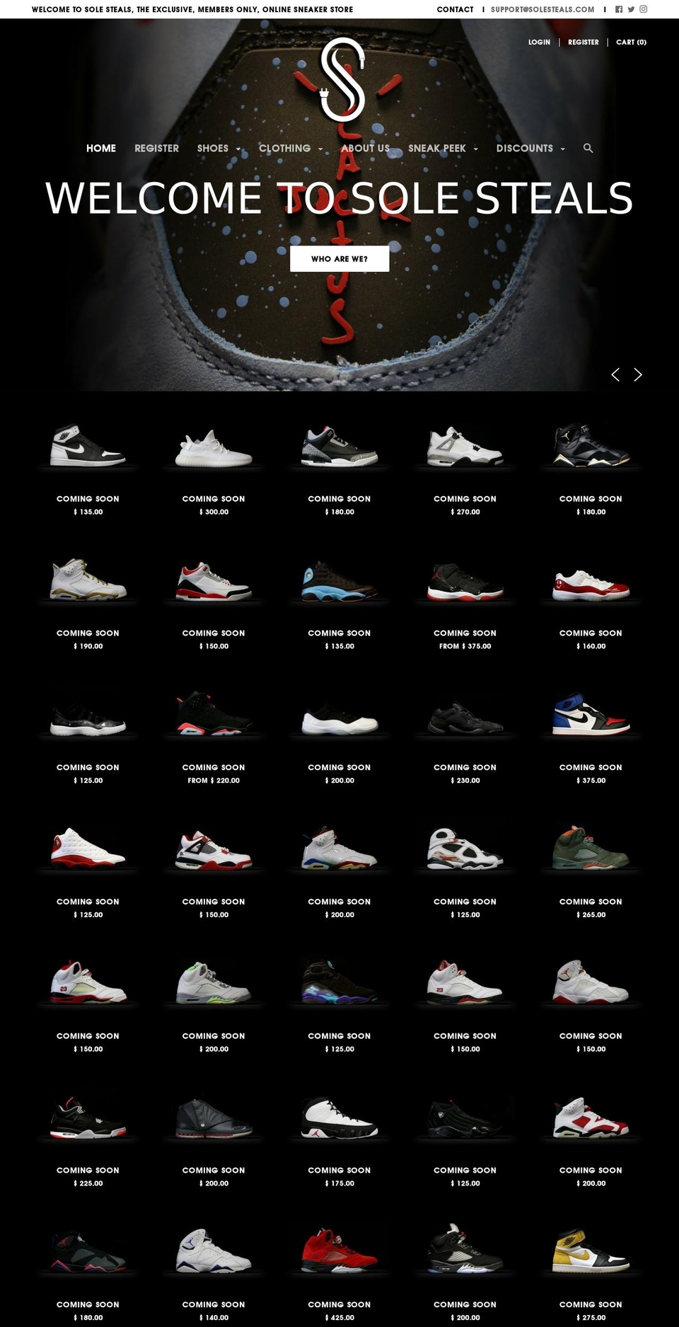 tierzerovip.com — Shopify storefront screenshot