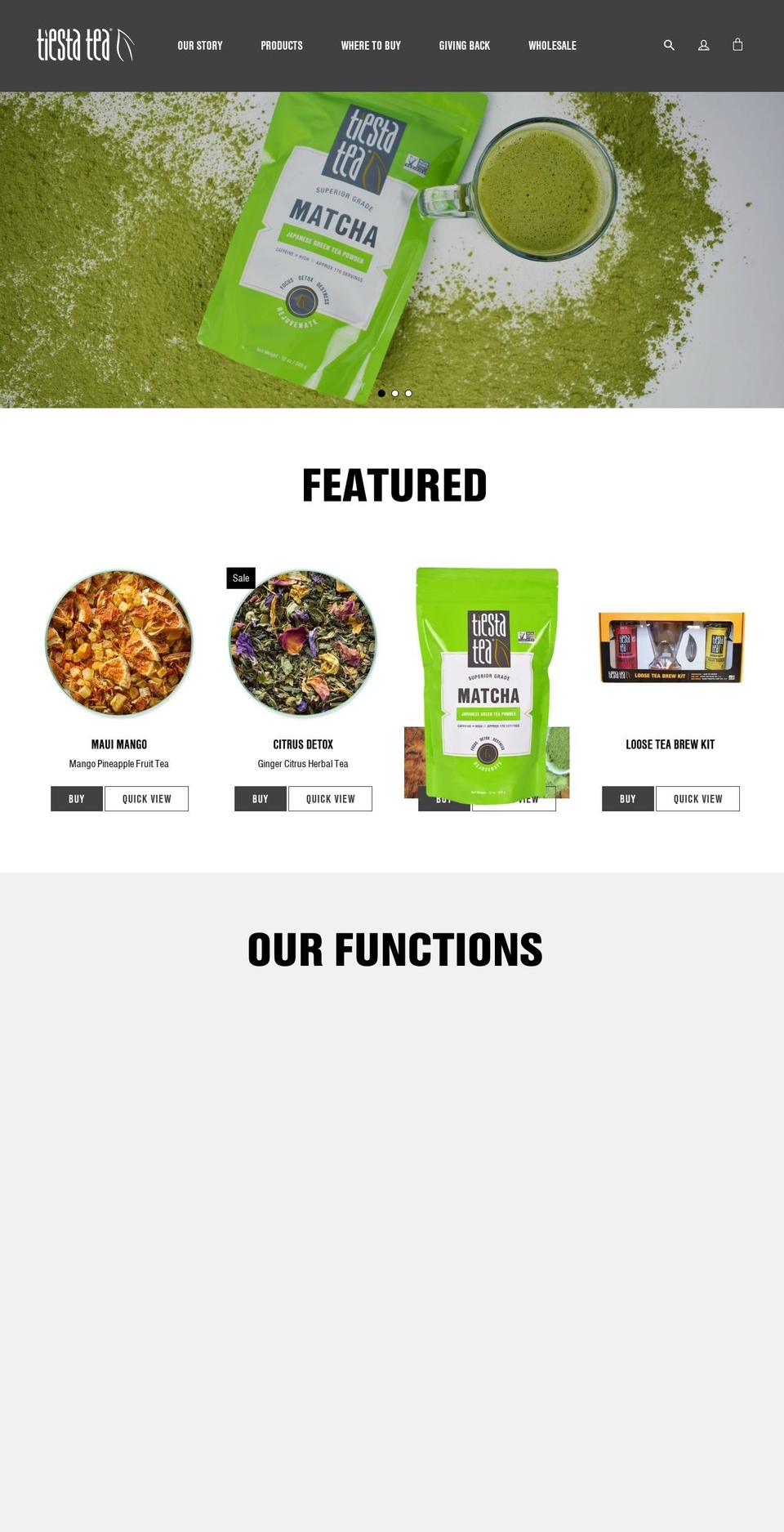 Matcha product page + Theme Updates 07\/11\/18 Shopify theme site example tiestatea.co