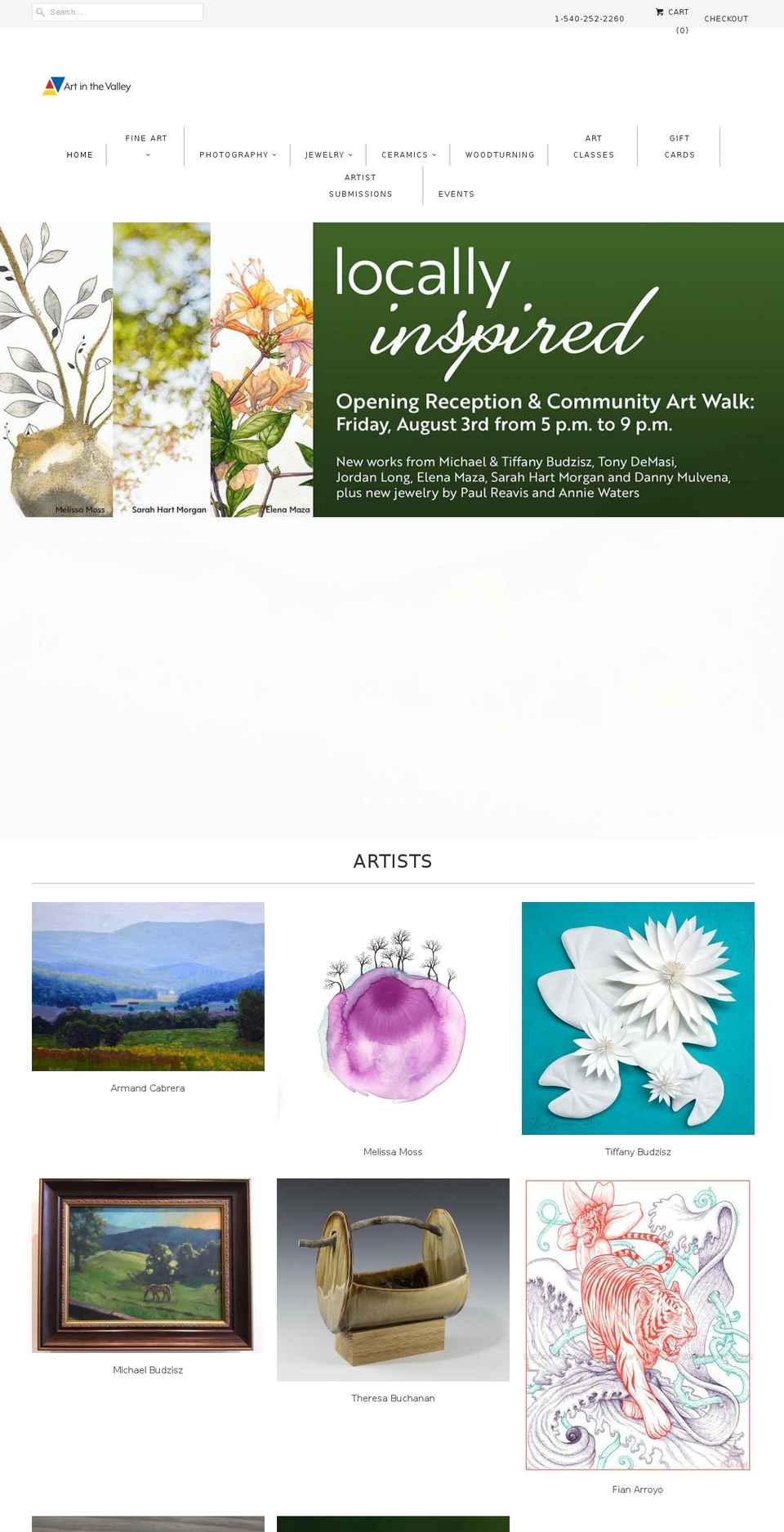 tiffanybudzisz.com — Shopify storefront screenshot