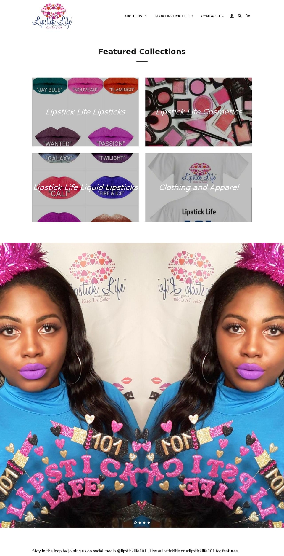 Lipstick Life Shopify theme site example tiffanymachelle.com