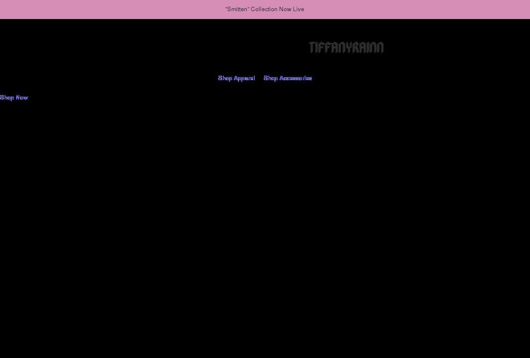 tiffanyrainn.com shopify website screenshot