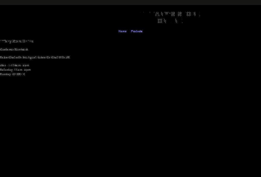 tiffanysstoreonline.com shopify website screenshot