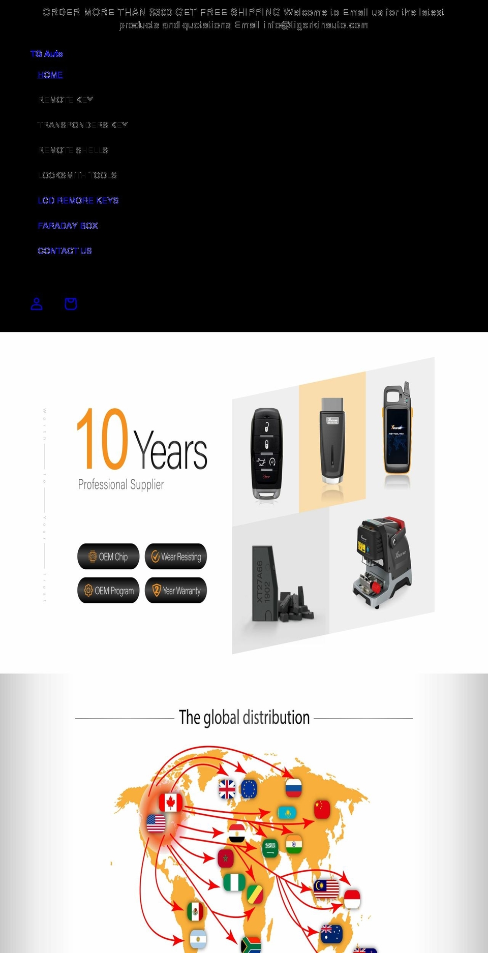 tigerkinauto.com shopify website screenshot