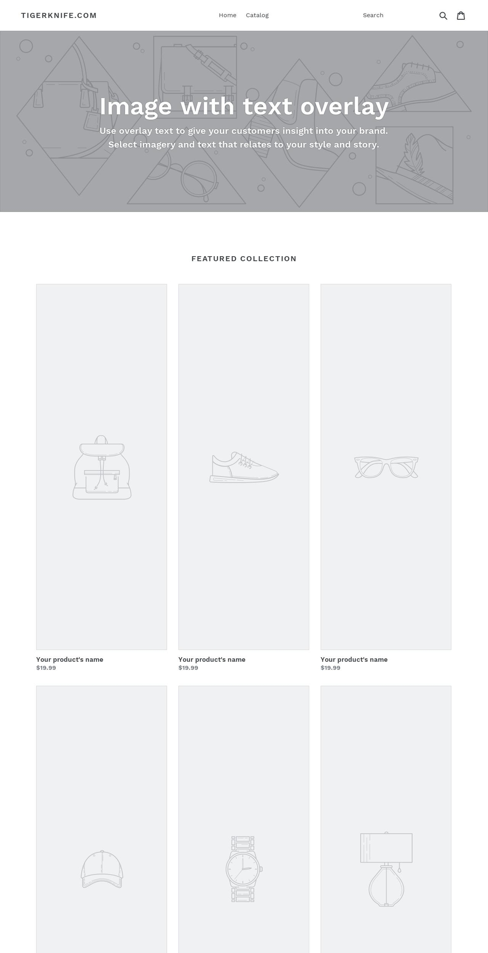 tigerknife.com — Shopify storefront screenshot