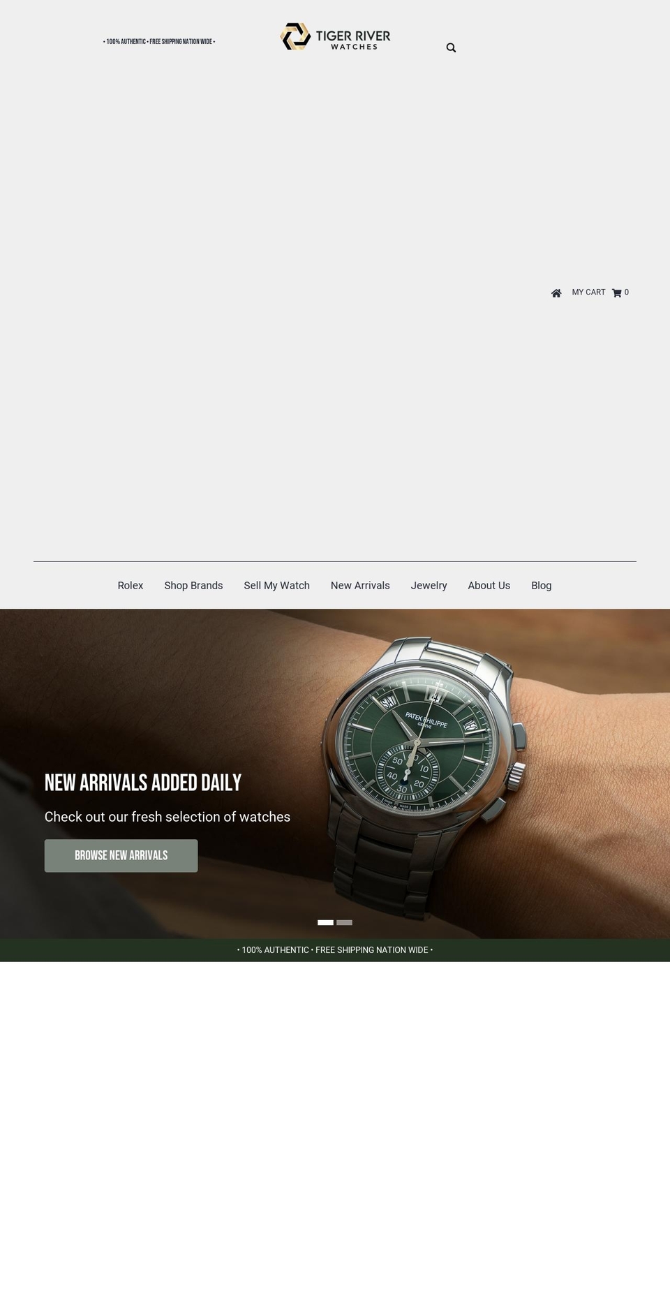 tigerriverluxury.com shopify website screenshot