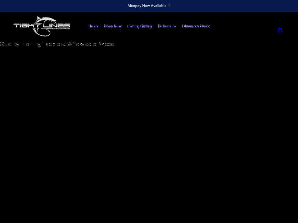 tightlines.net.au shopify website screenshot