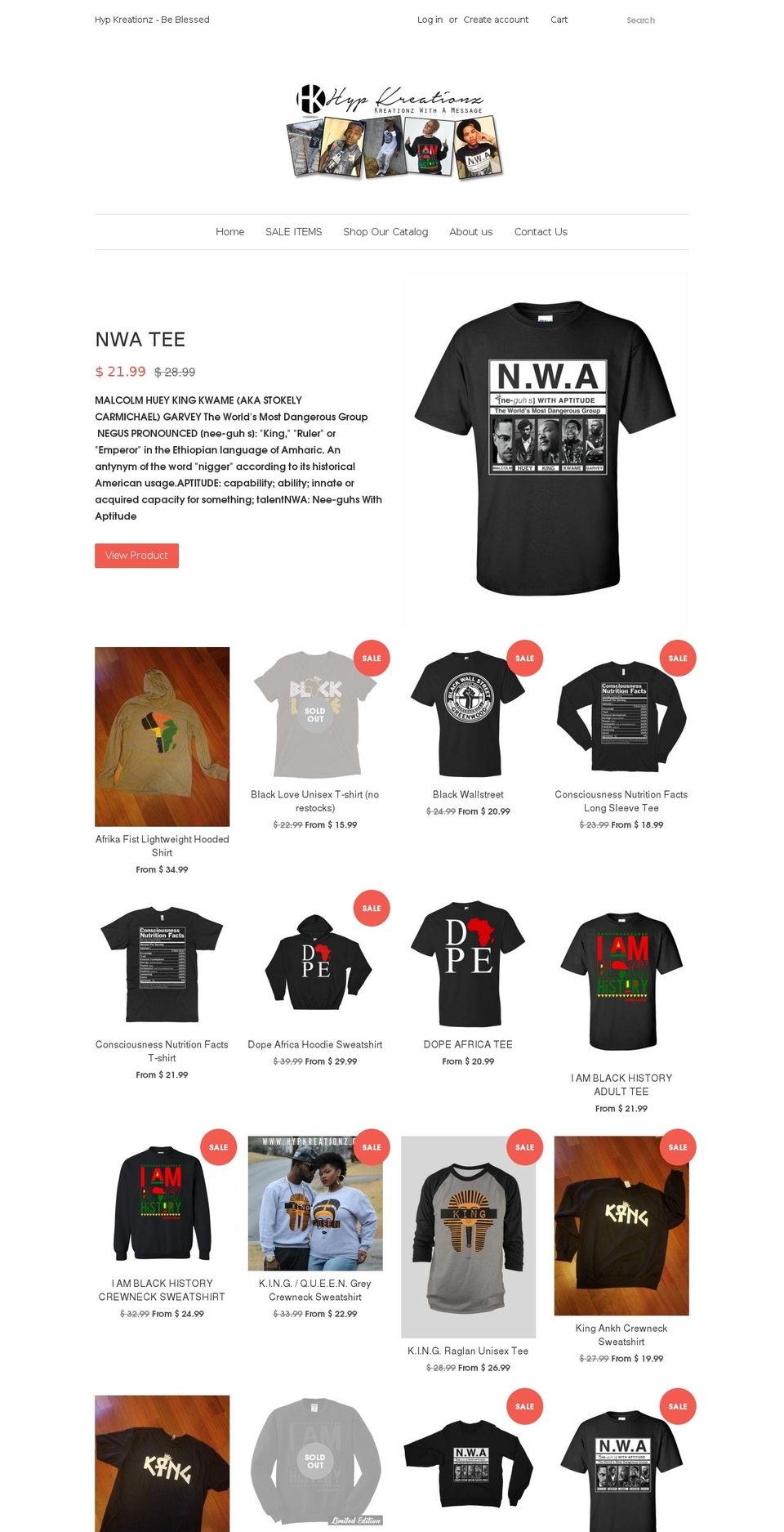 tightropetees.com — Shopify storefront screenshot