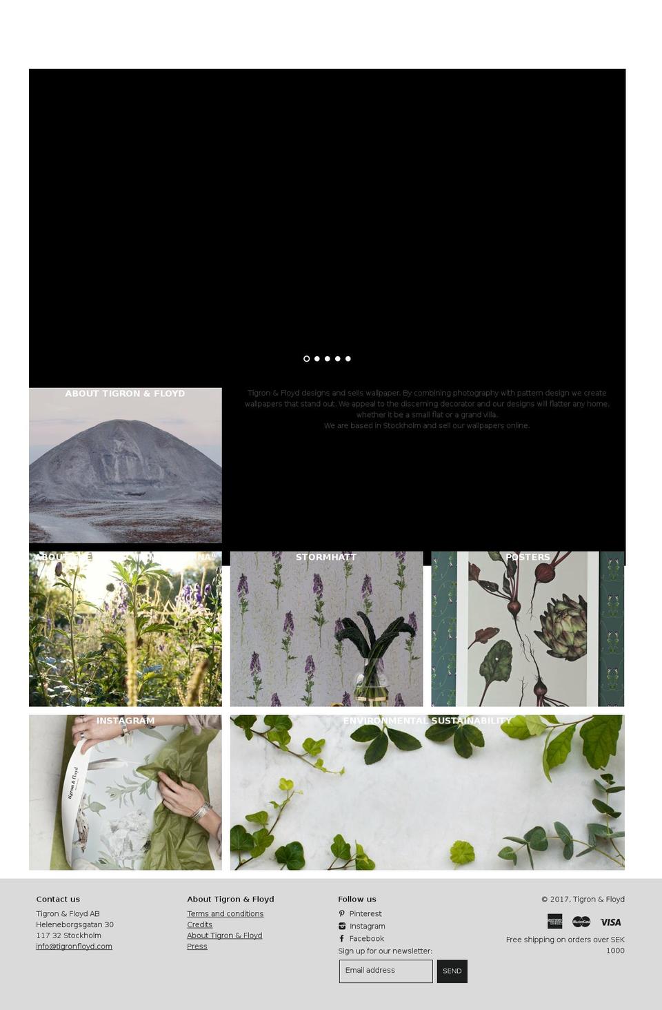 tigronandfloyd.com shopify website screenshot