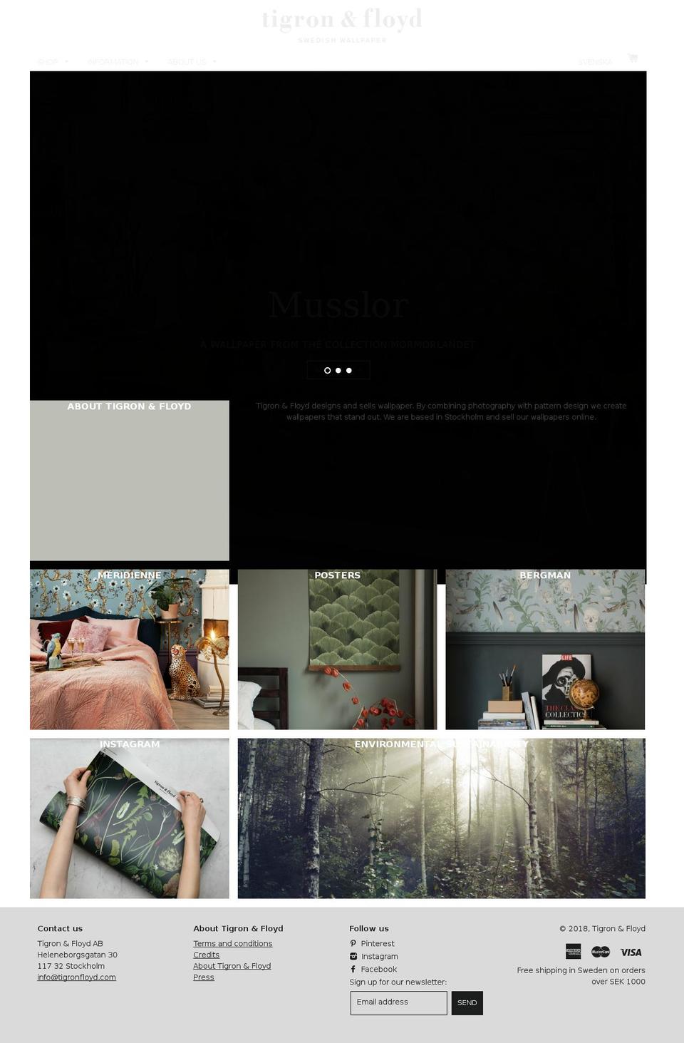 tigronfloyd.com — Shopify storefront screenshot