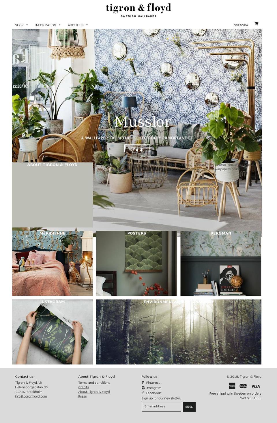 tigronochfloyd.com — Shopify storefront screenshot
