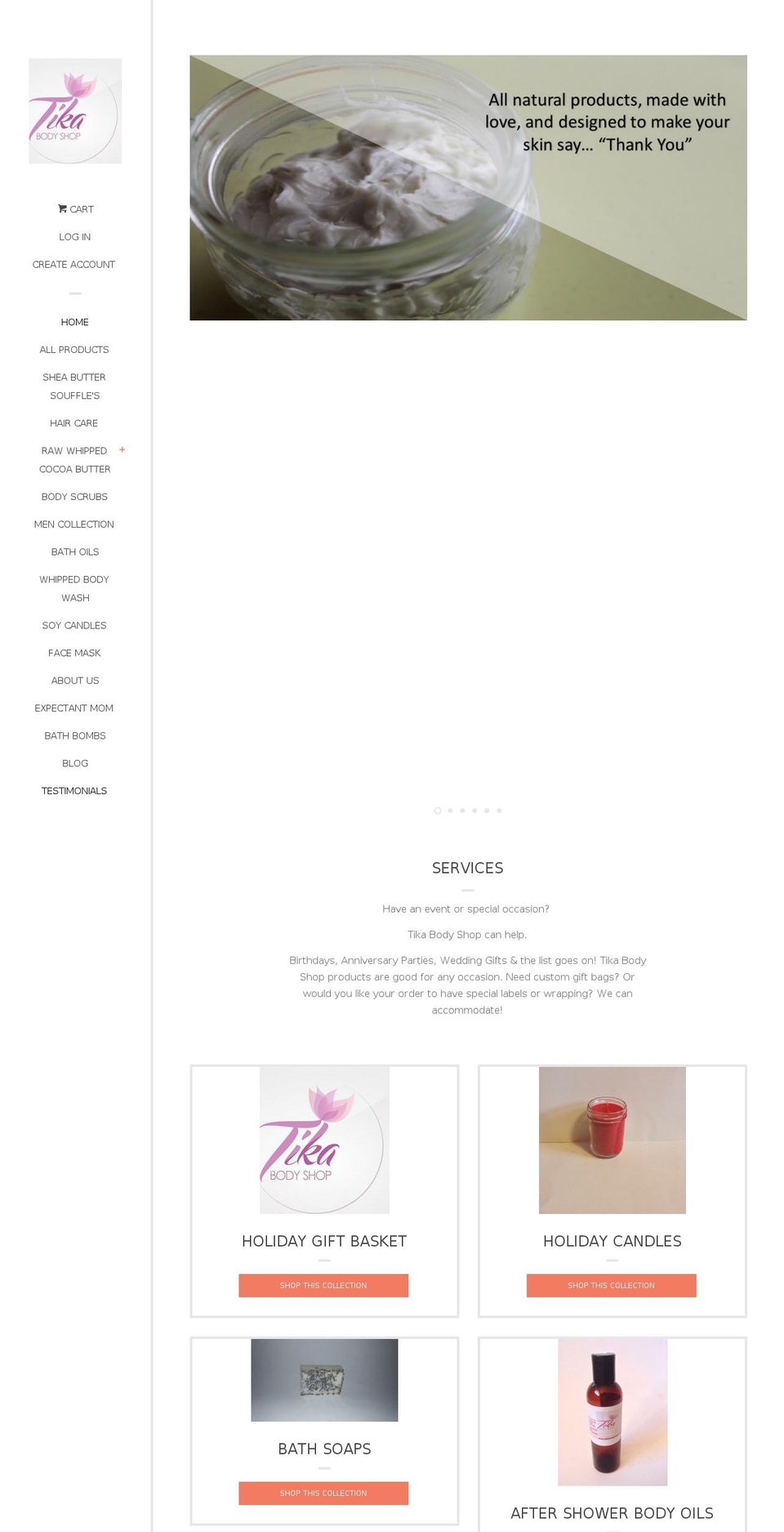 tikabodyshop.com shopify website screenshot