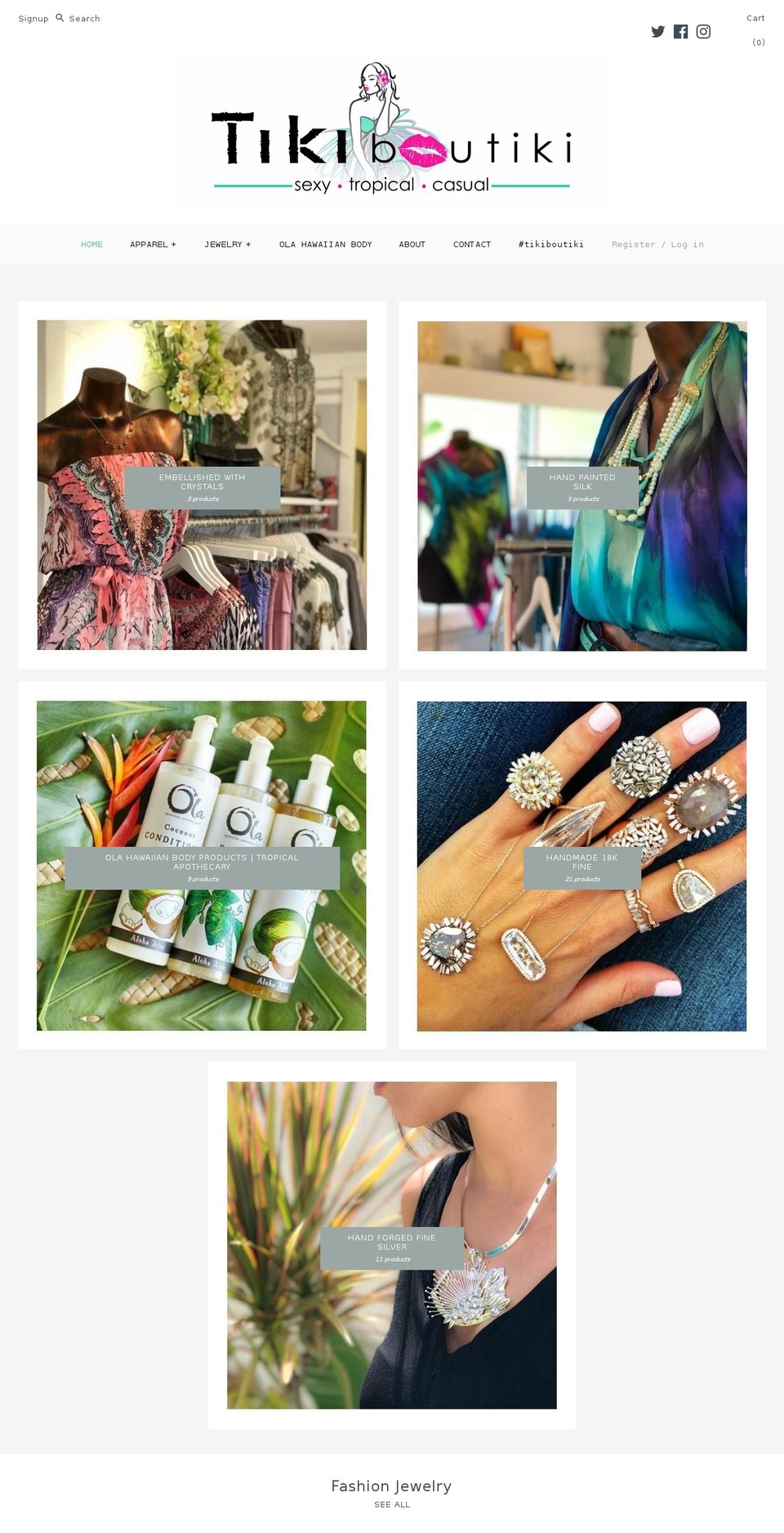 tikiboutiki.com shopify website screenshot