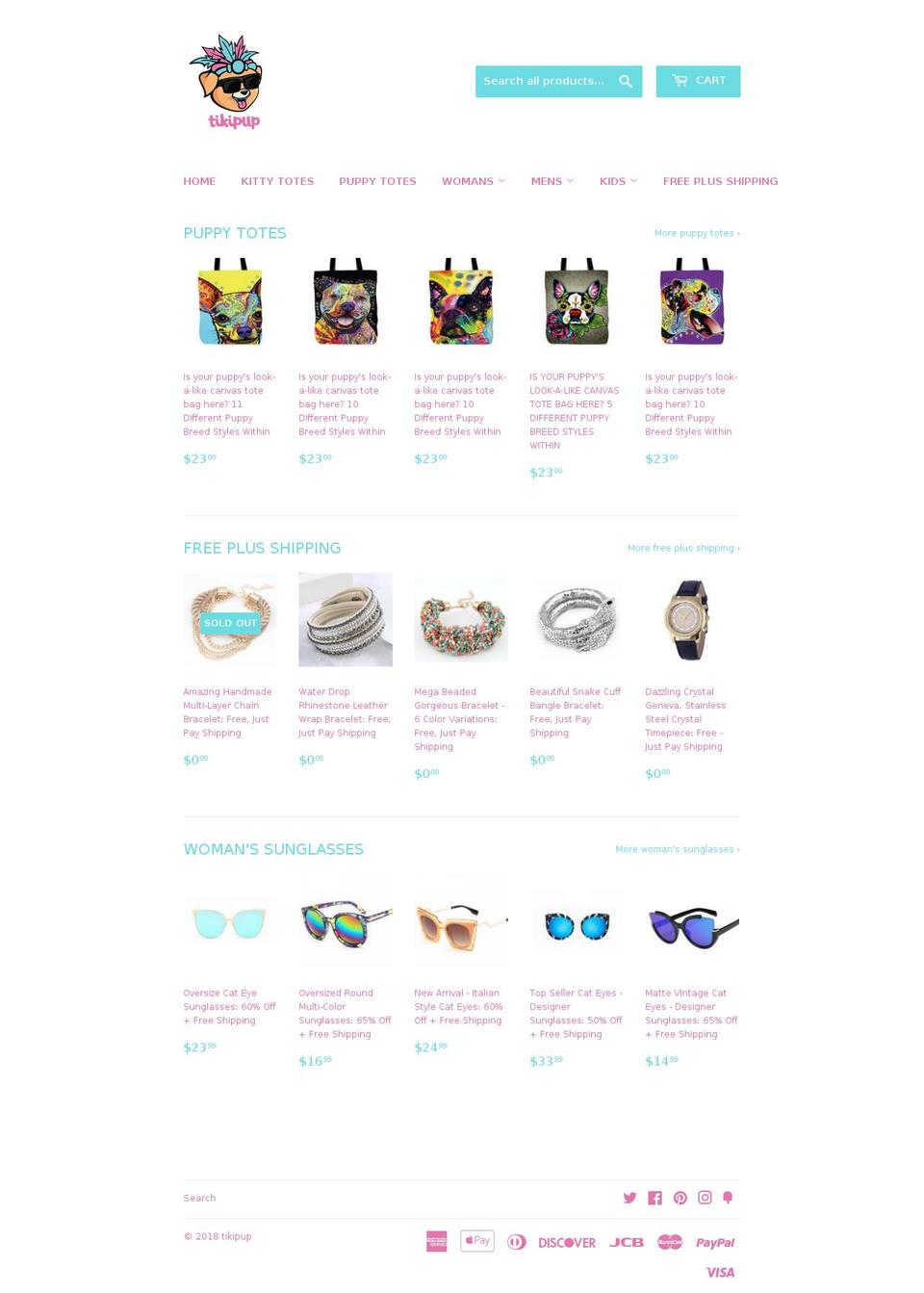 TikiPup - Supply Theme Shopify theme site example tikipup.com