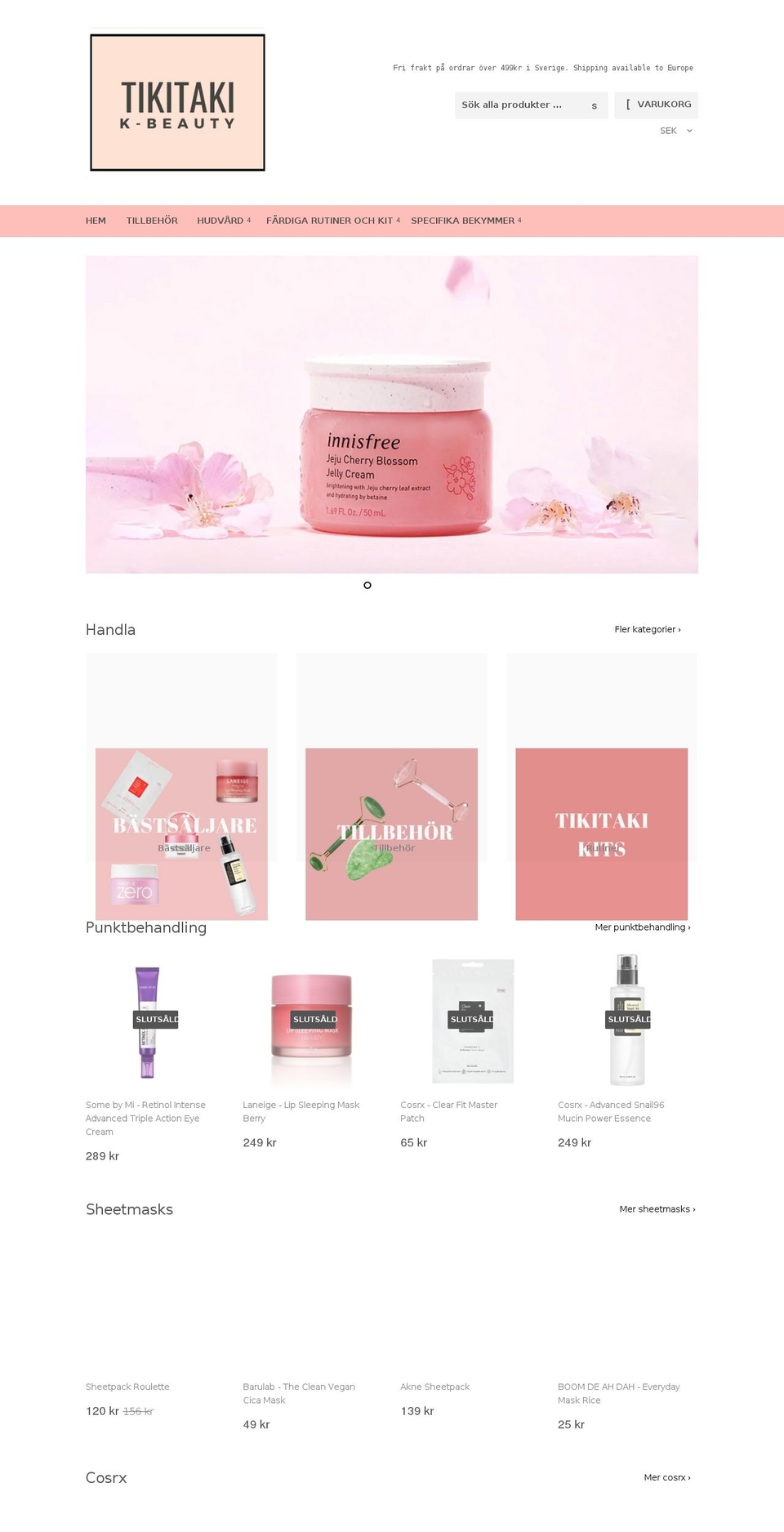 tikitaki.se shopify website screenshot