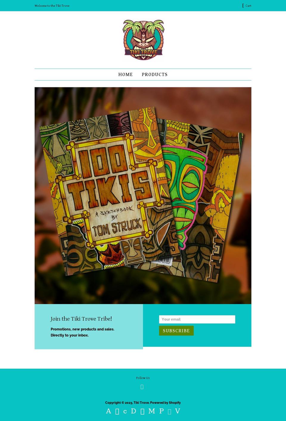 tikitrove.com shopify website screenshot