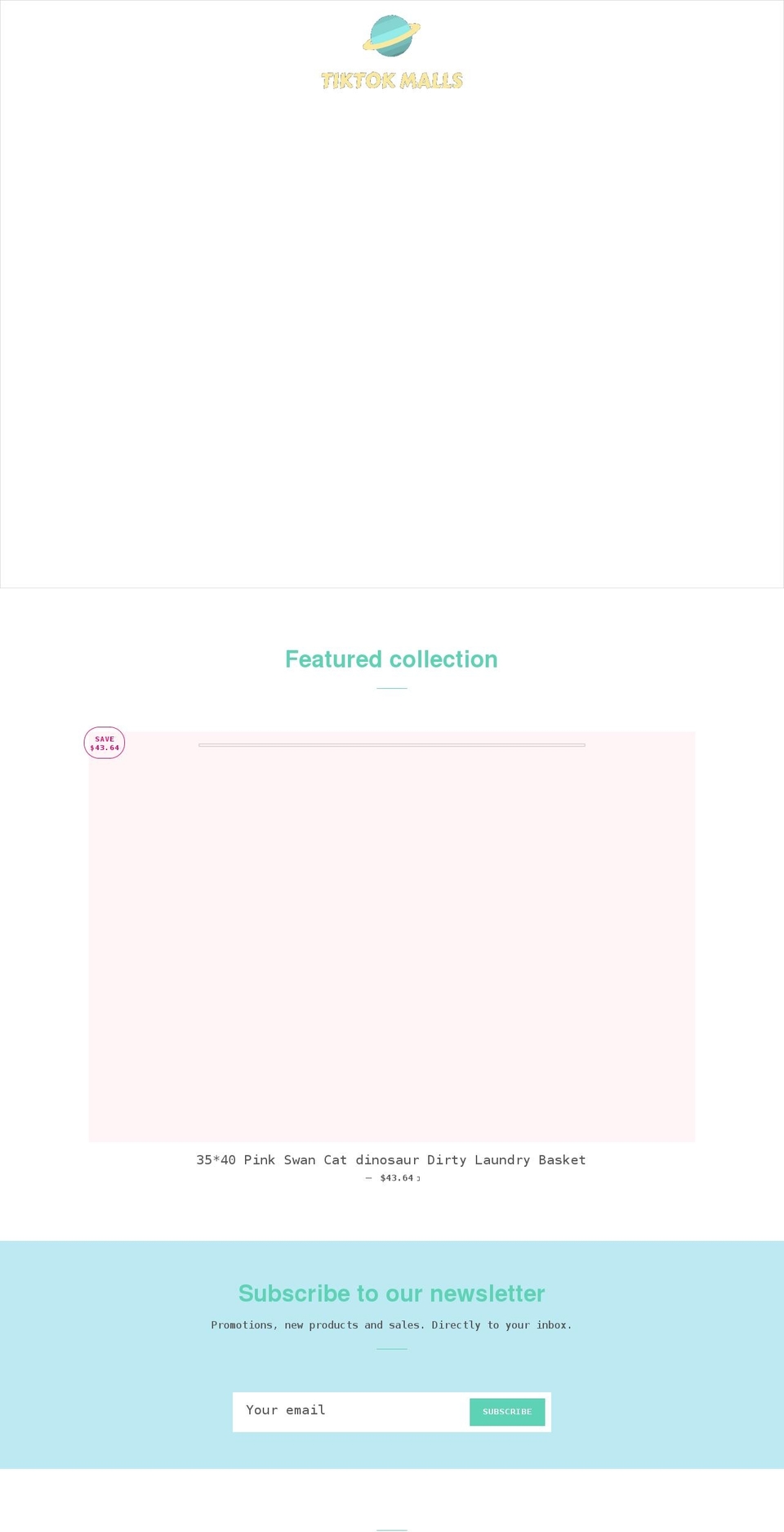 tiktokmalls.com shopify website screenshot