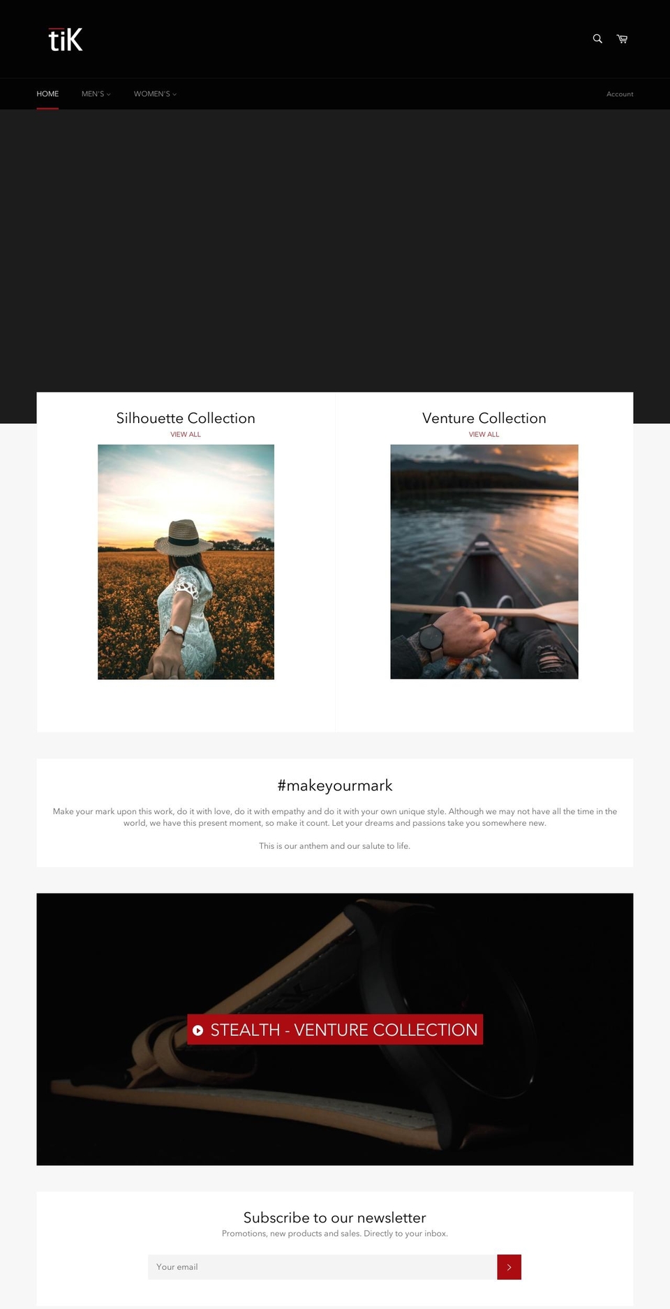 tikwatches.com — Shopify storefront screenshot
