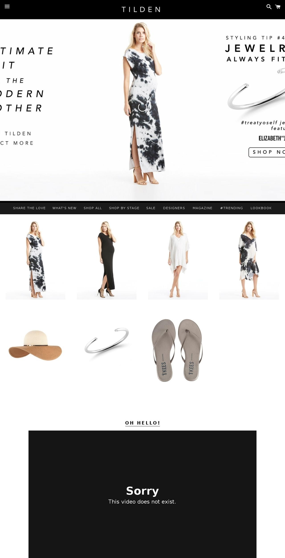 tildenandco.com shopify website screenshot