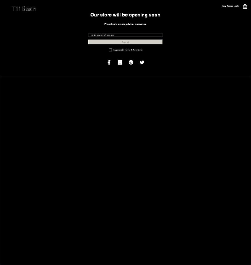tilibean.com shopify website screenshot