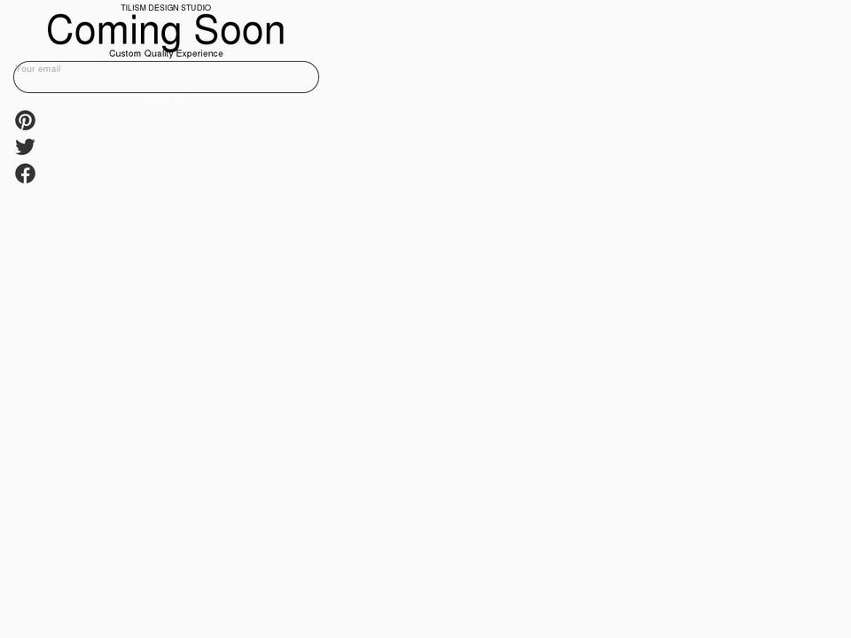 tilismdesignstudio.com shopify website screenshot