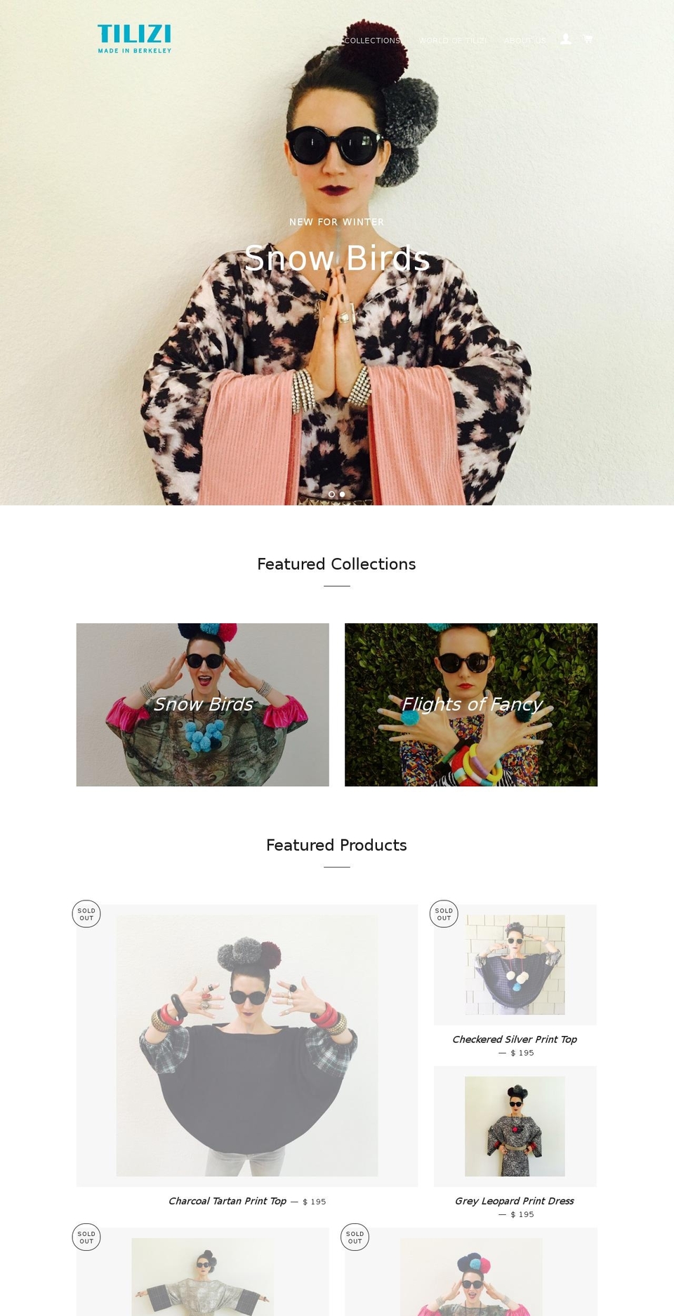 tilizi.com — Shopify storefront screenshot