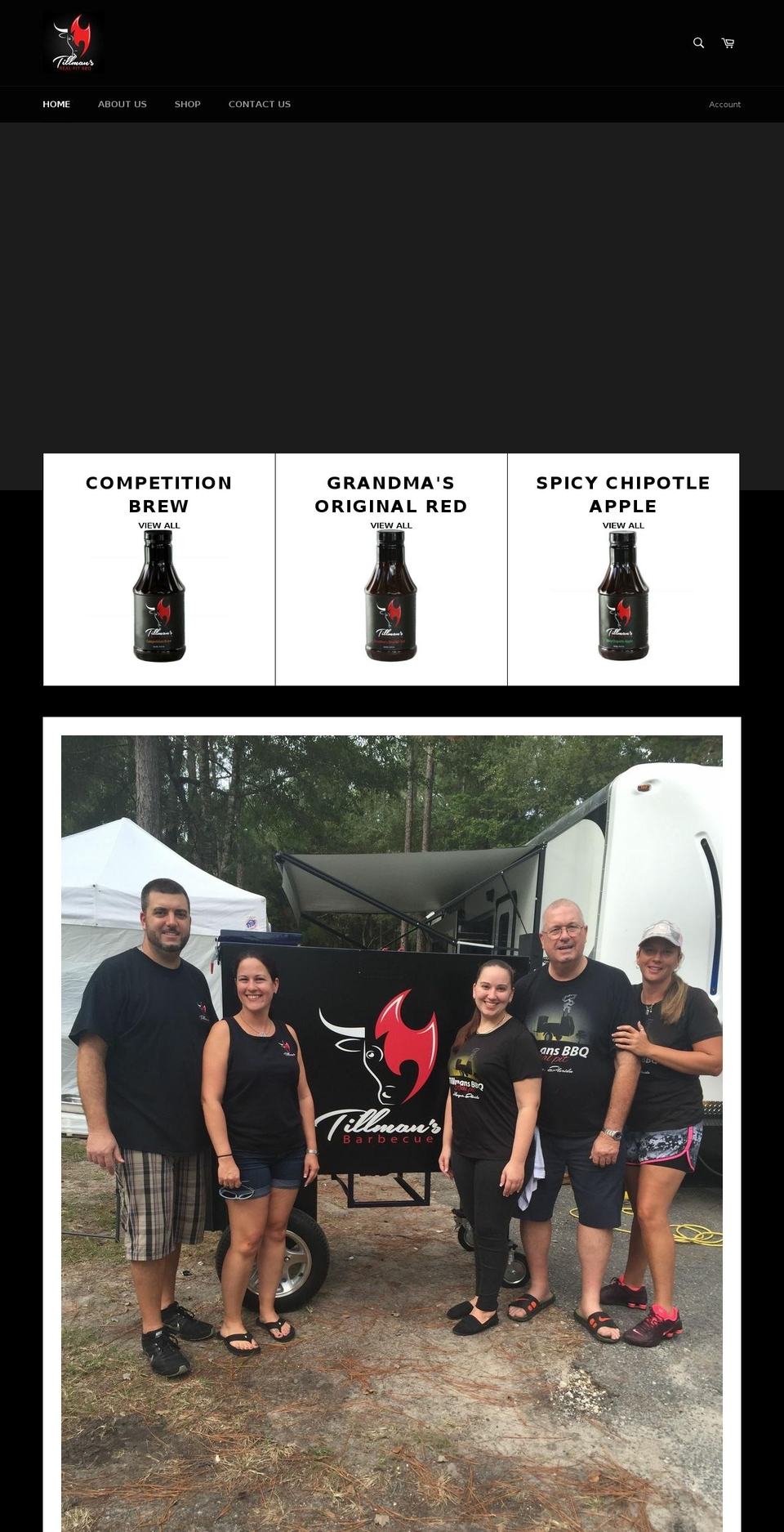 tillmanbbq.com shopify website screenshot