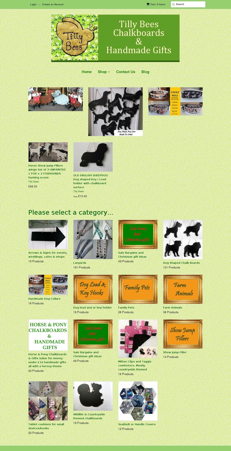 tillybees.com shopify website screenshot