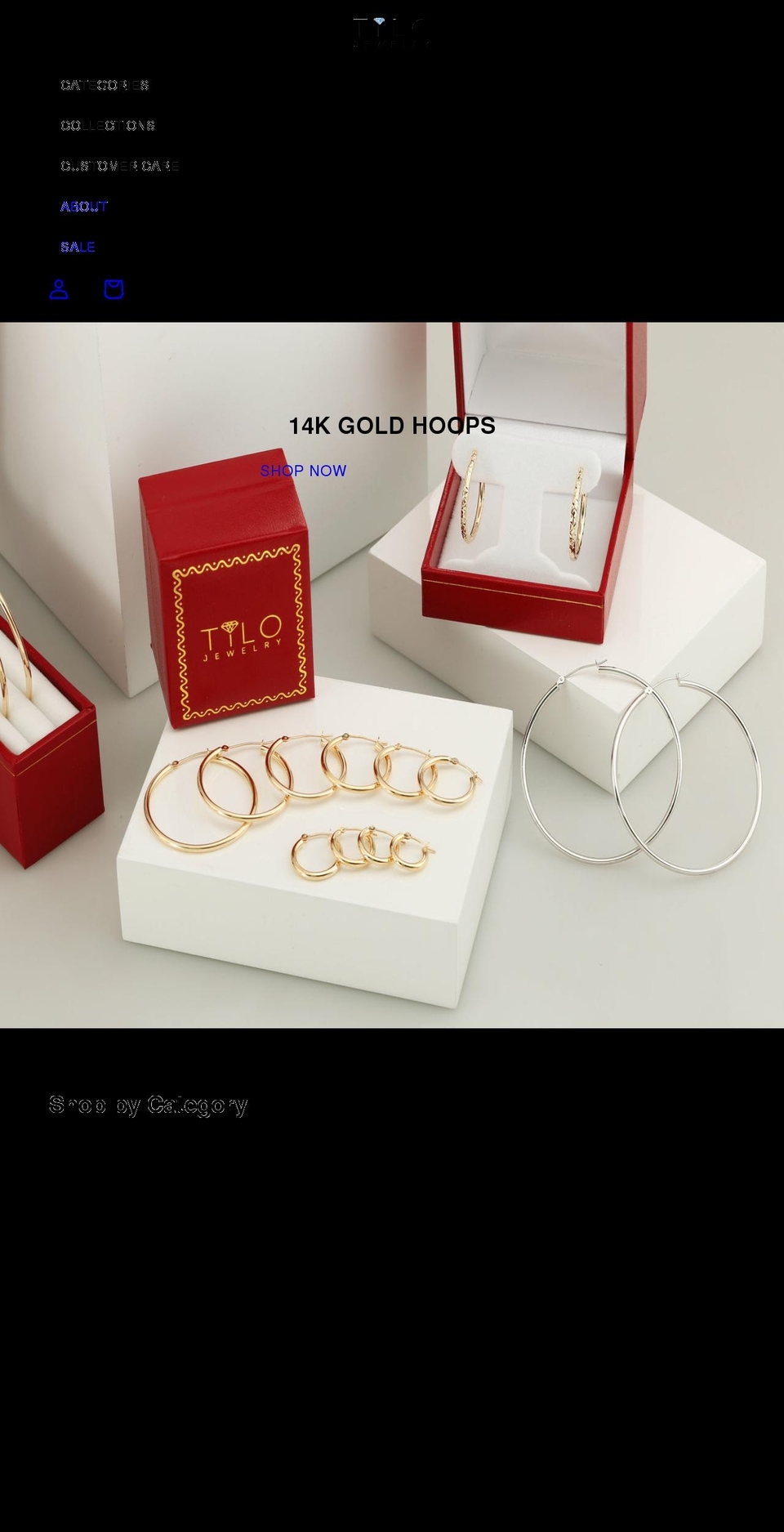 tilojewelry.com shopify website screenshot