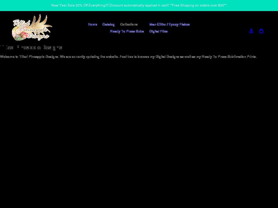 tilted-pineapple.com shopify website screenshot