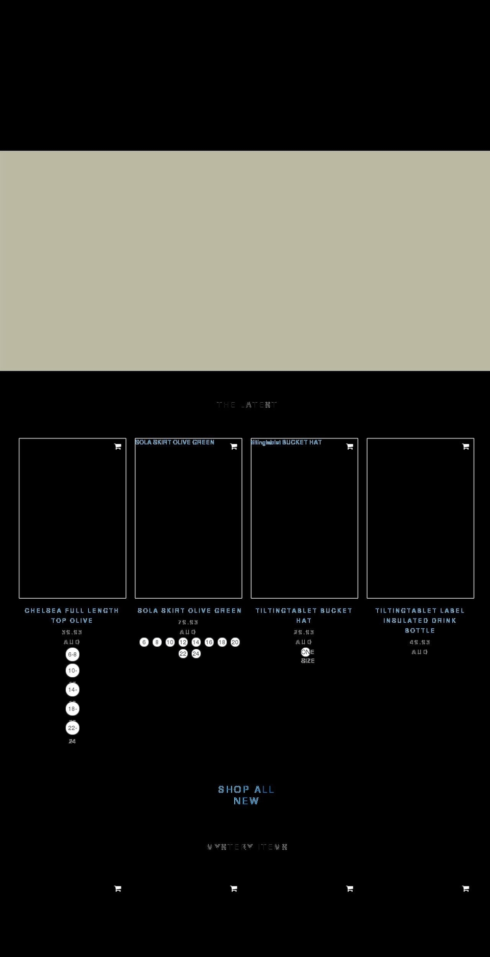 tiltingtablet.com shopify website screenshot