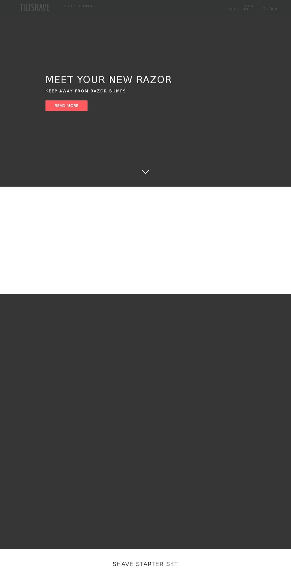 tiltshave.com — Shopify storefront screenshot