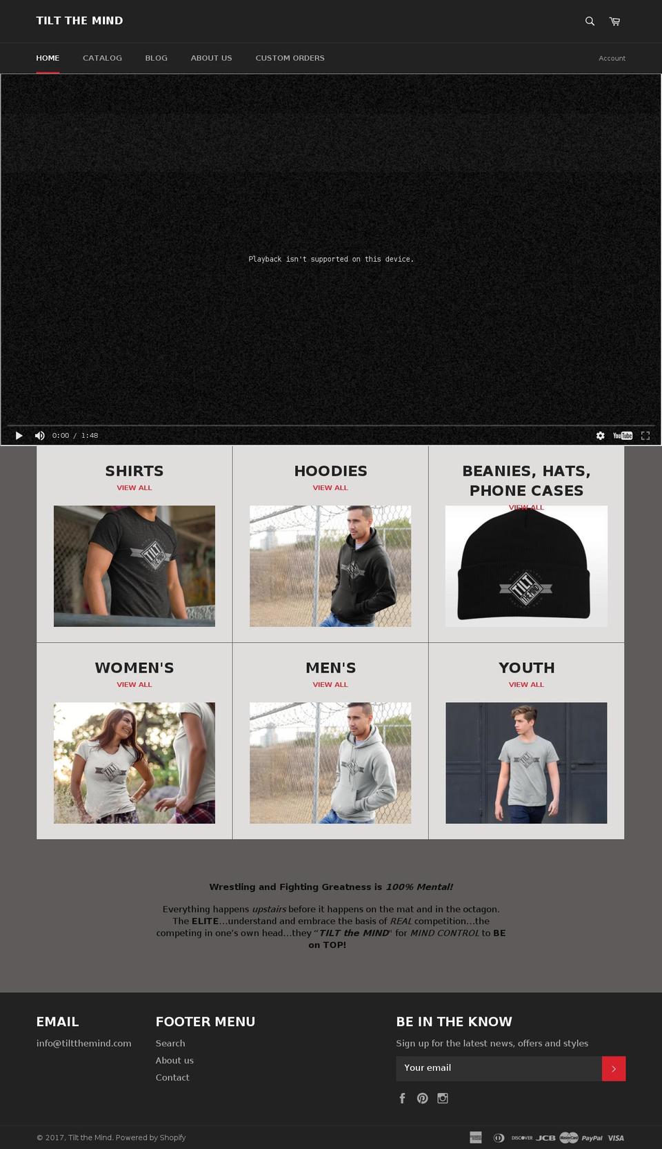 tiltthemind.com shopify website screenshot