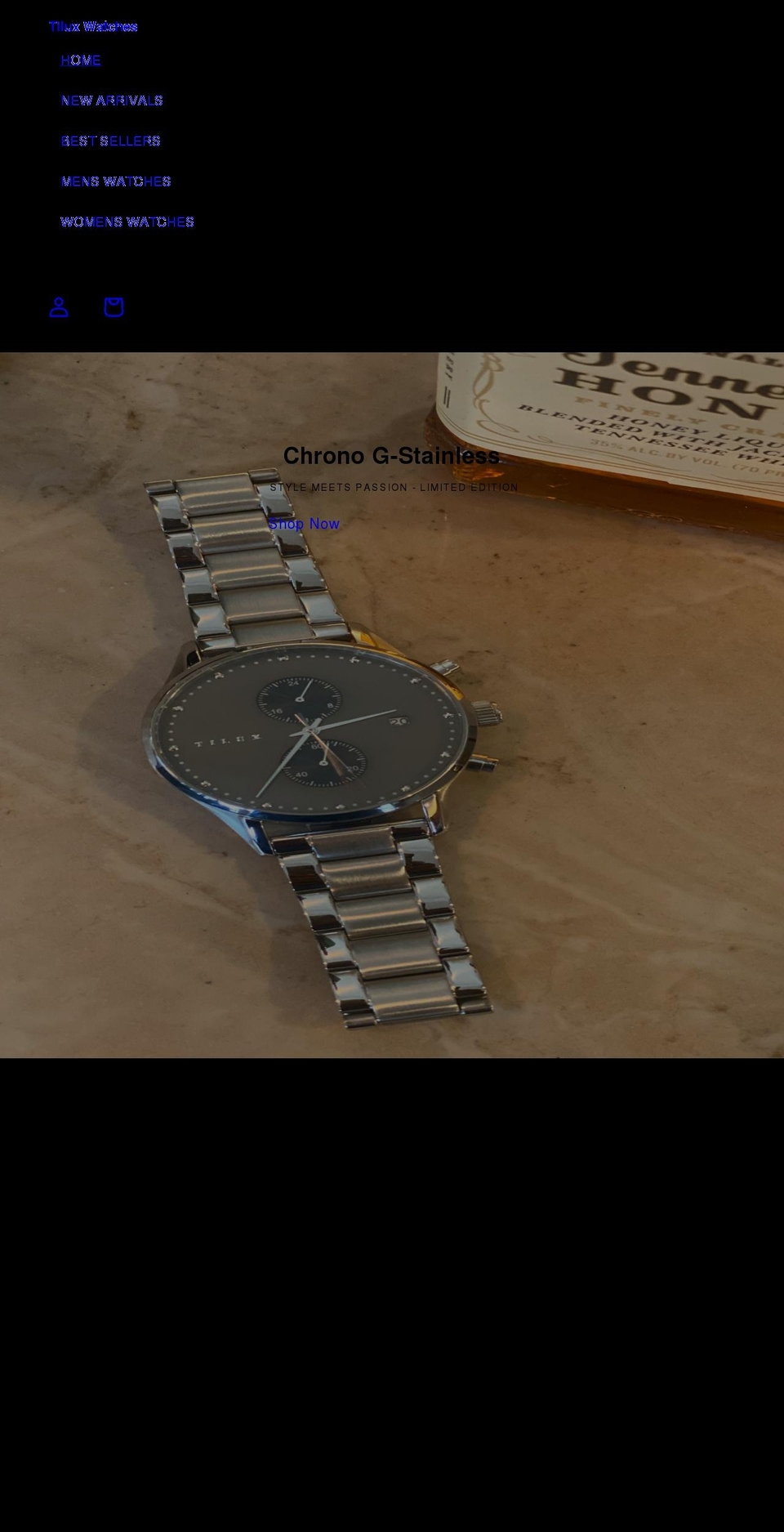tiluxwatches.com shopify website screenshot