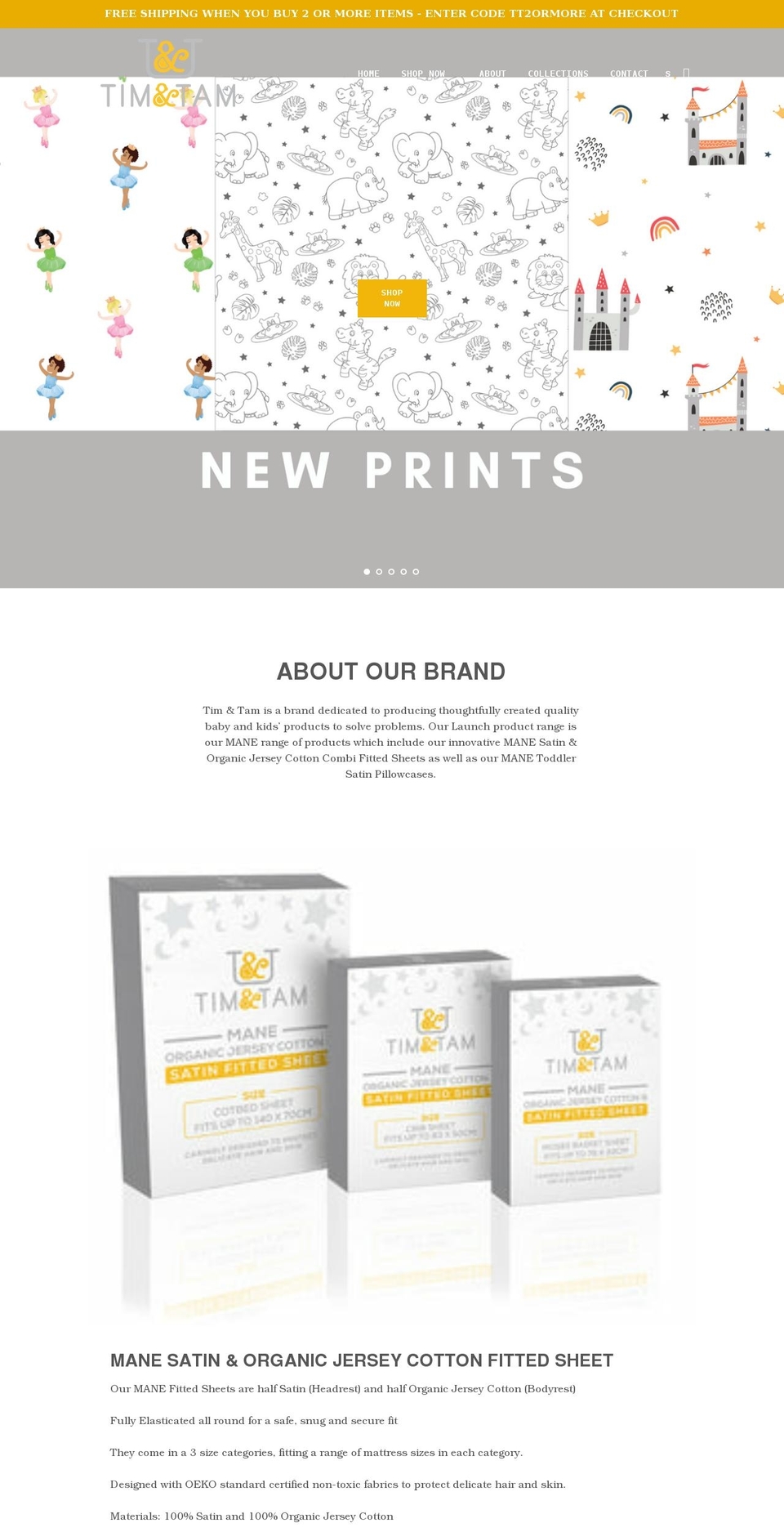 tim-and-tam.myshopify.com shopify website screenshot