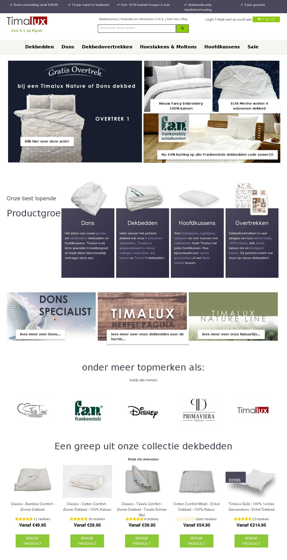 timalux.nl shopify website screenshot