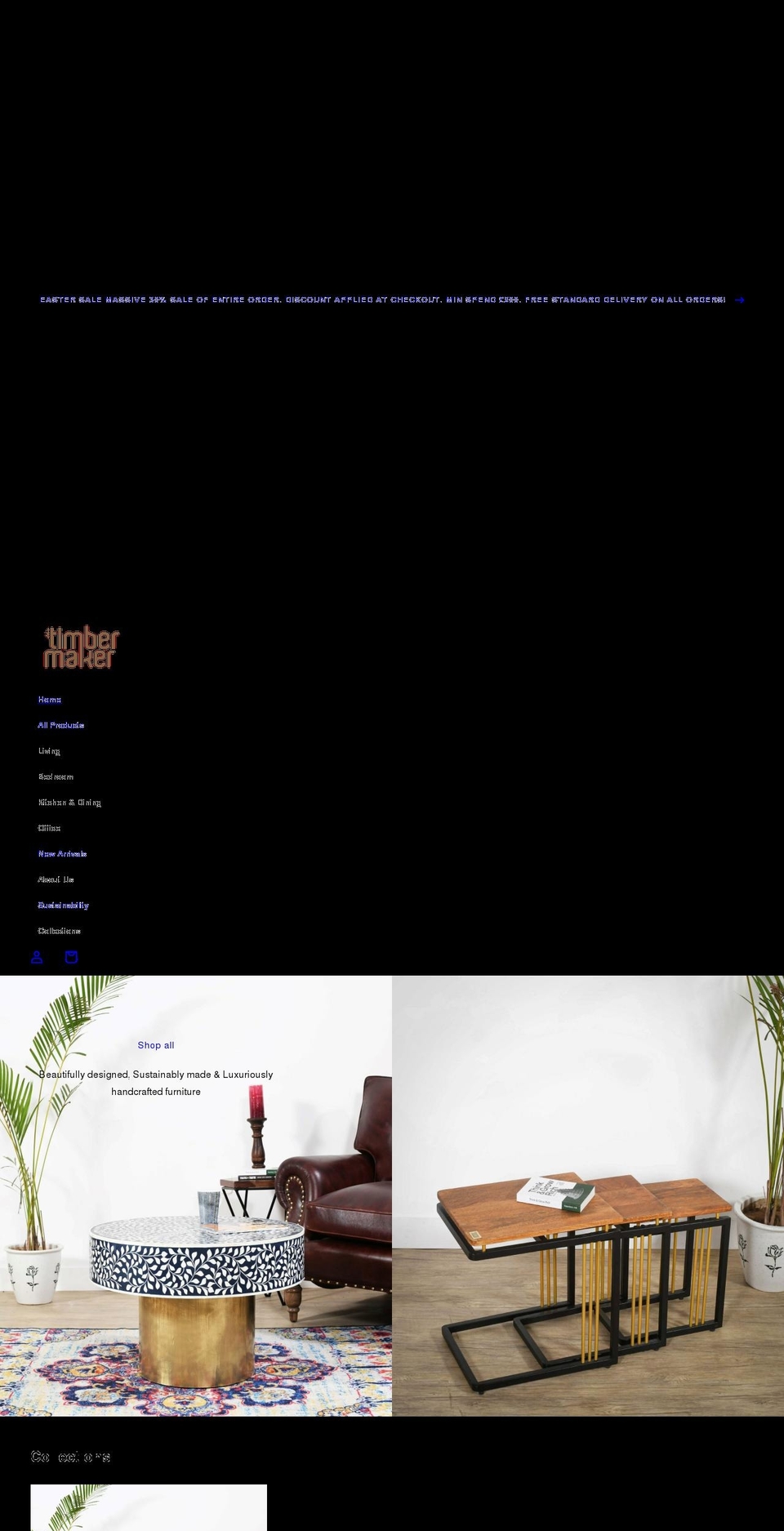 timbermaker.com shopify website screenshot