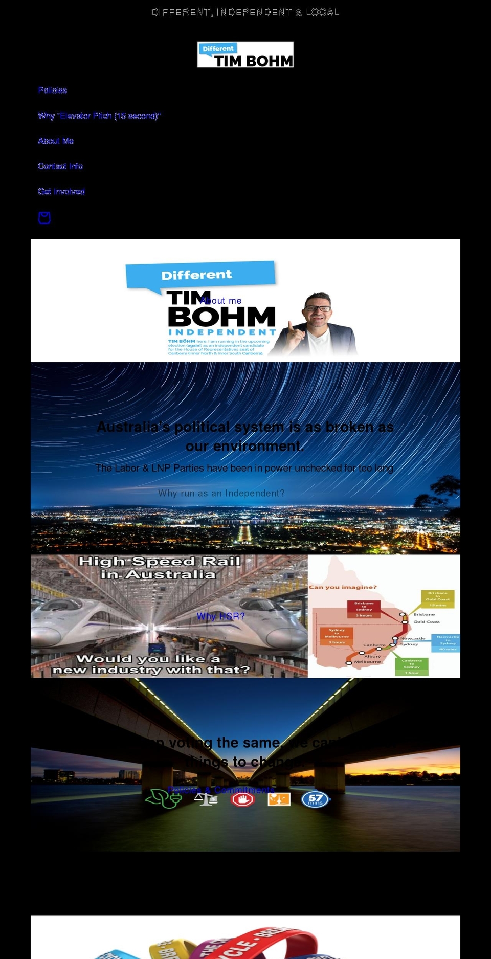 timbohm.com shopify website screenshot