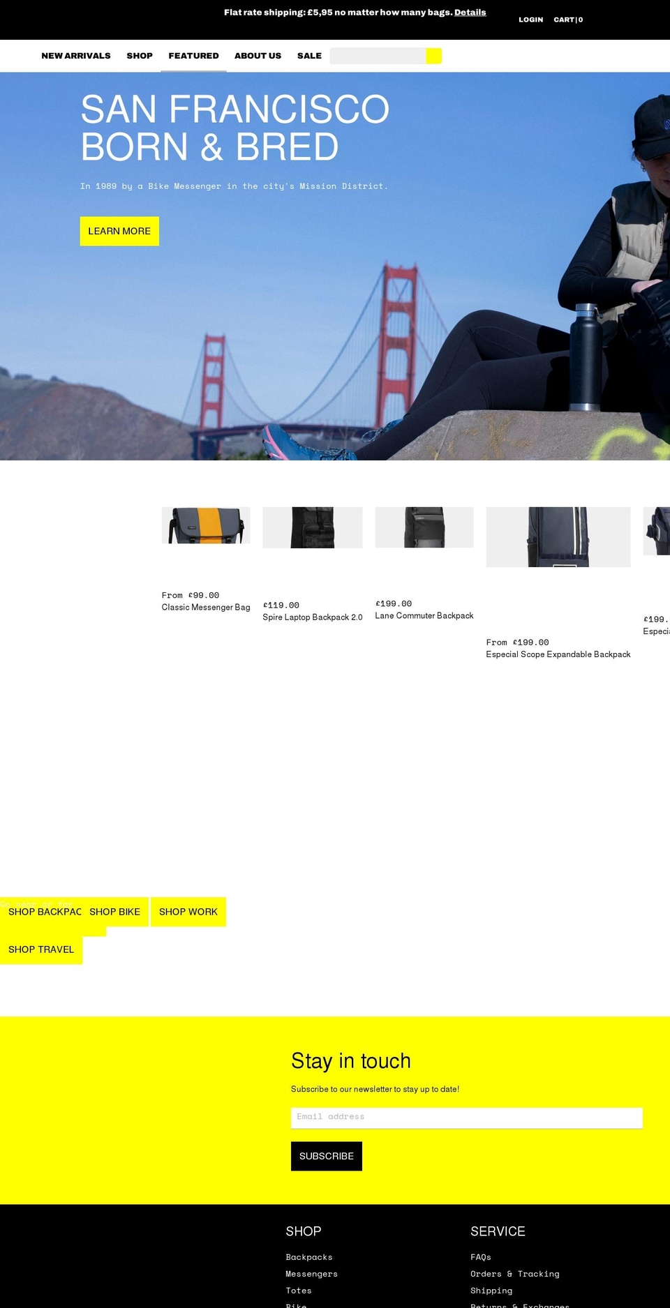 Timbuk Shopify theme site example timbuk2uk.co.uk