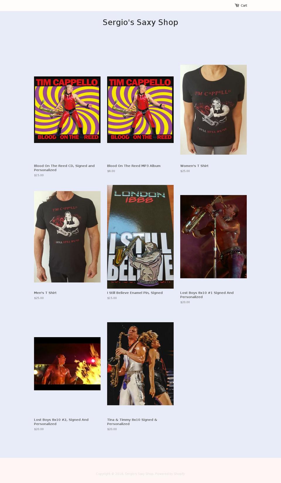 timcappello.com — Shopify storefront screenshot