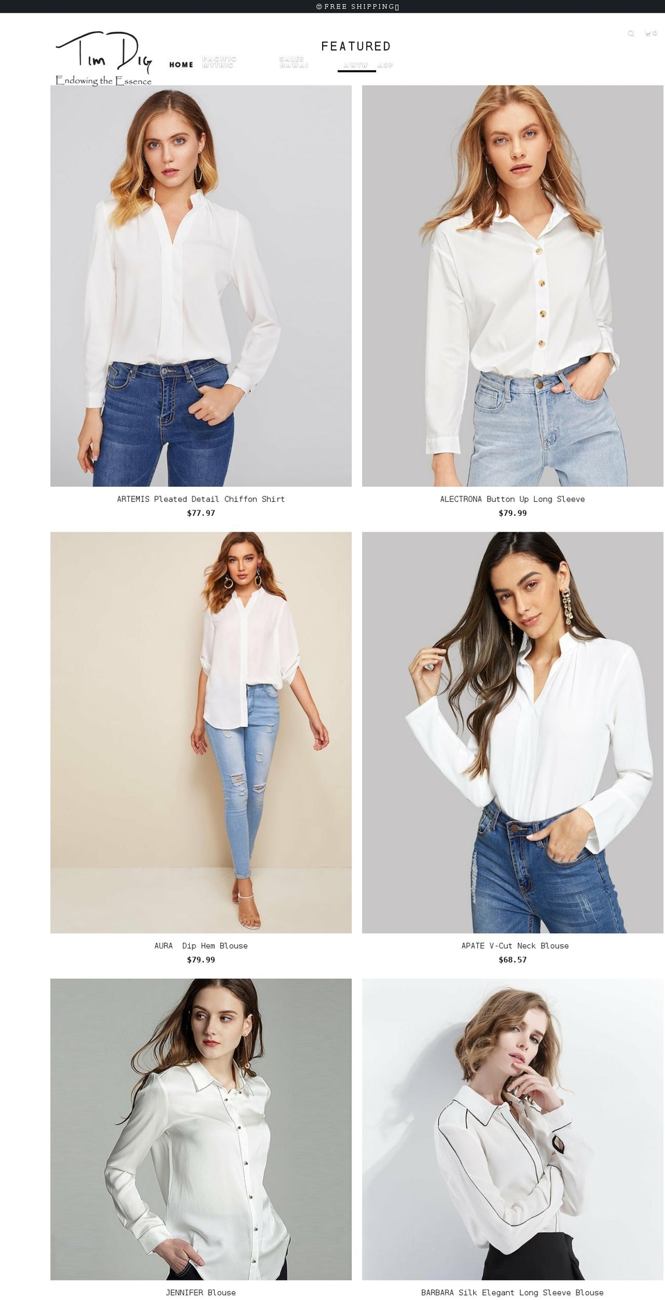 timdig.com shopify website screenshot