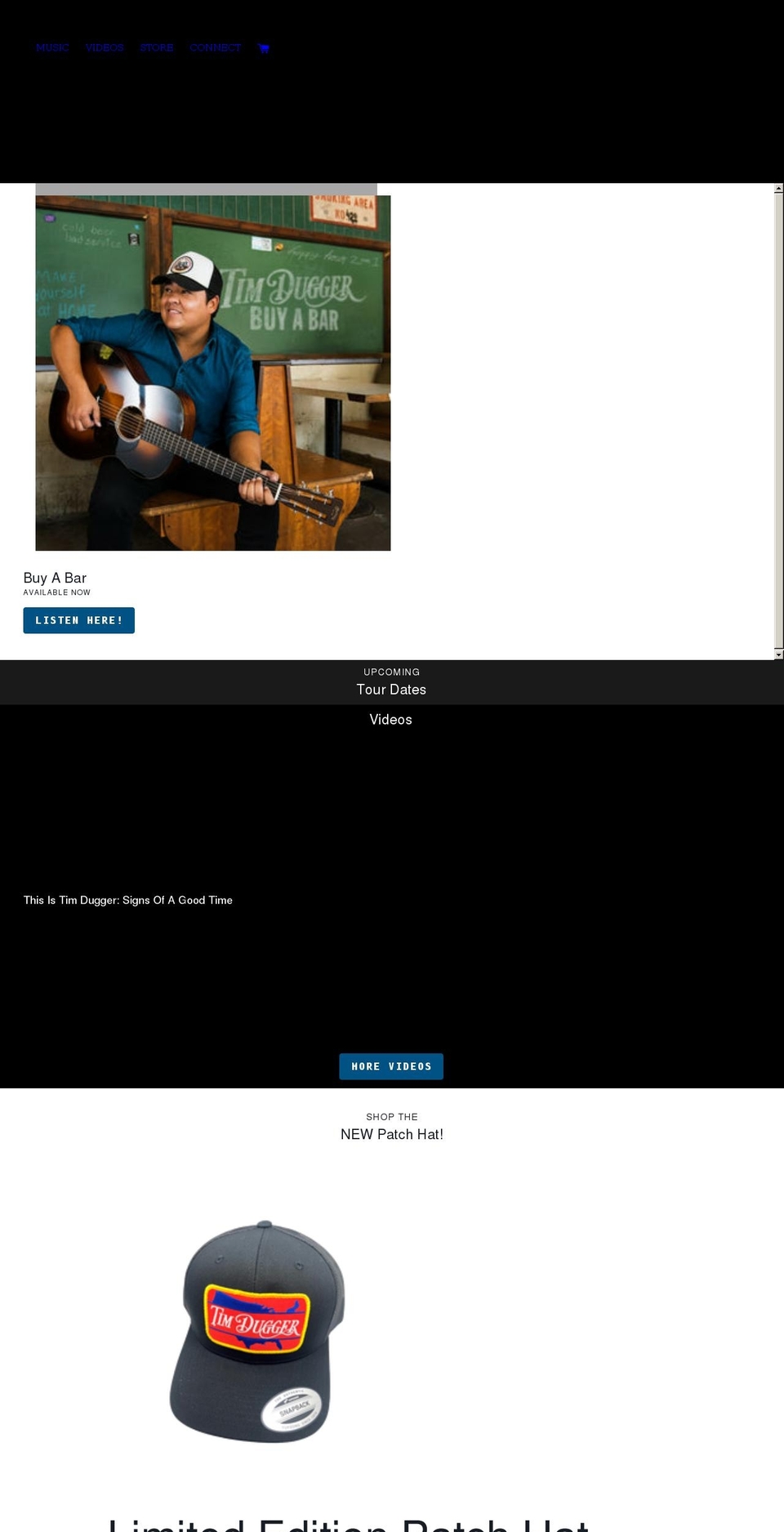 timdugger.com shopify website screenshot