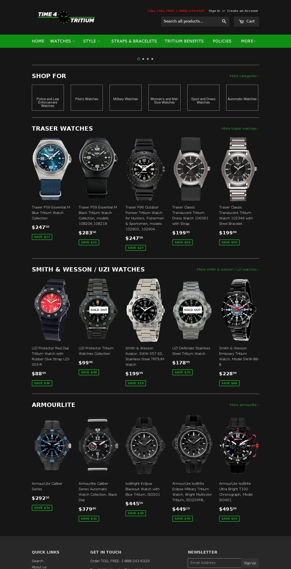 Dark Supply - T4T Shopify theme site example time-4-tritium.myshopify.com