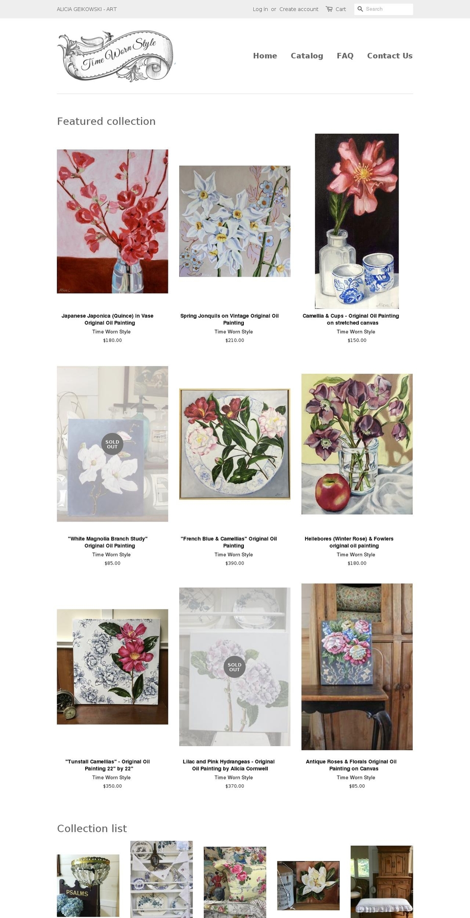 time-worn-style.com — Shopify storefront screenshot