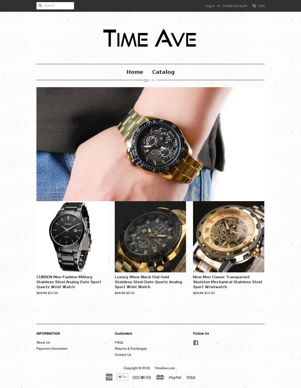 timeave.com — Shopify storefront screenshot