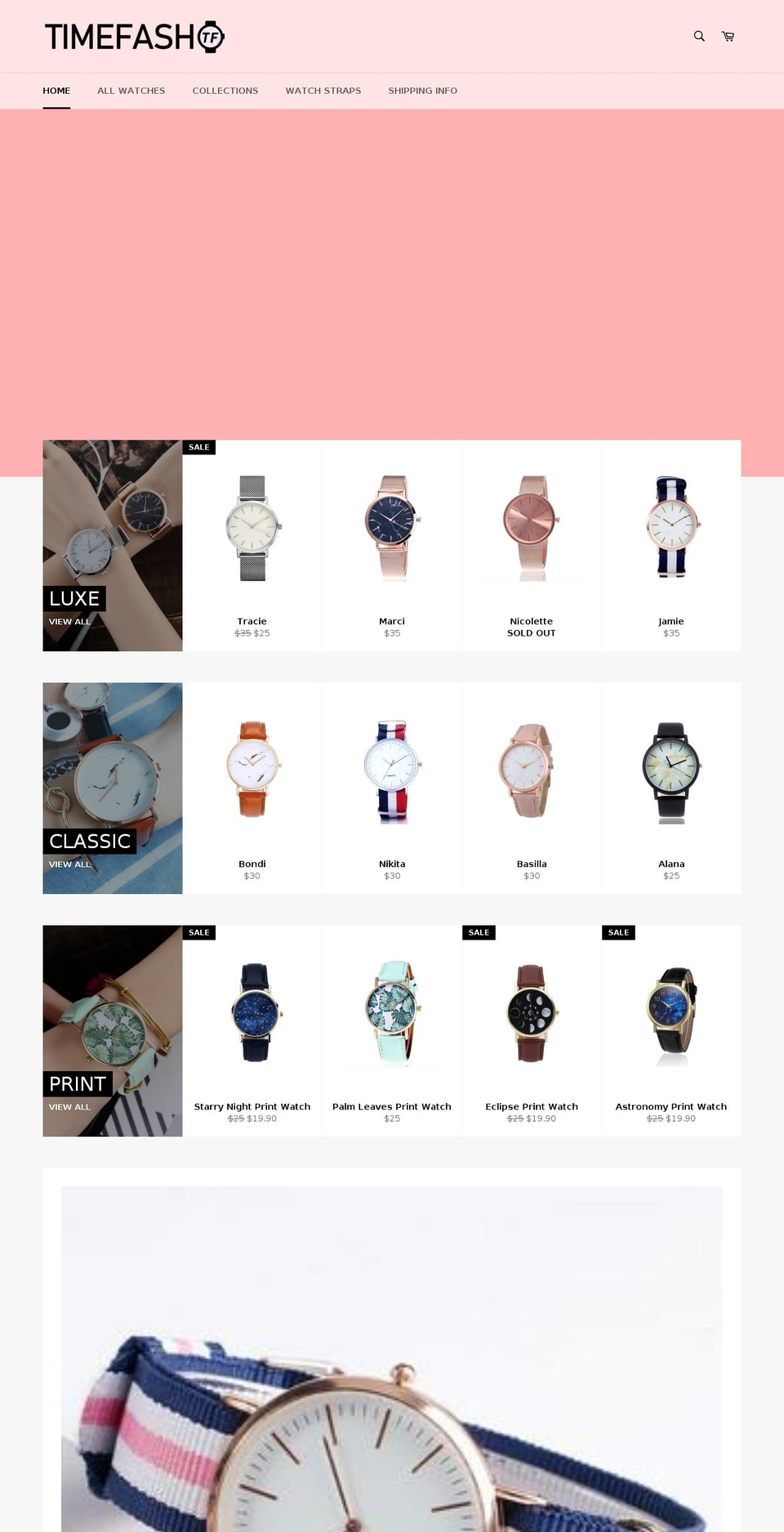timefash.com — Shopify storefront screenshot