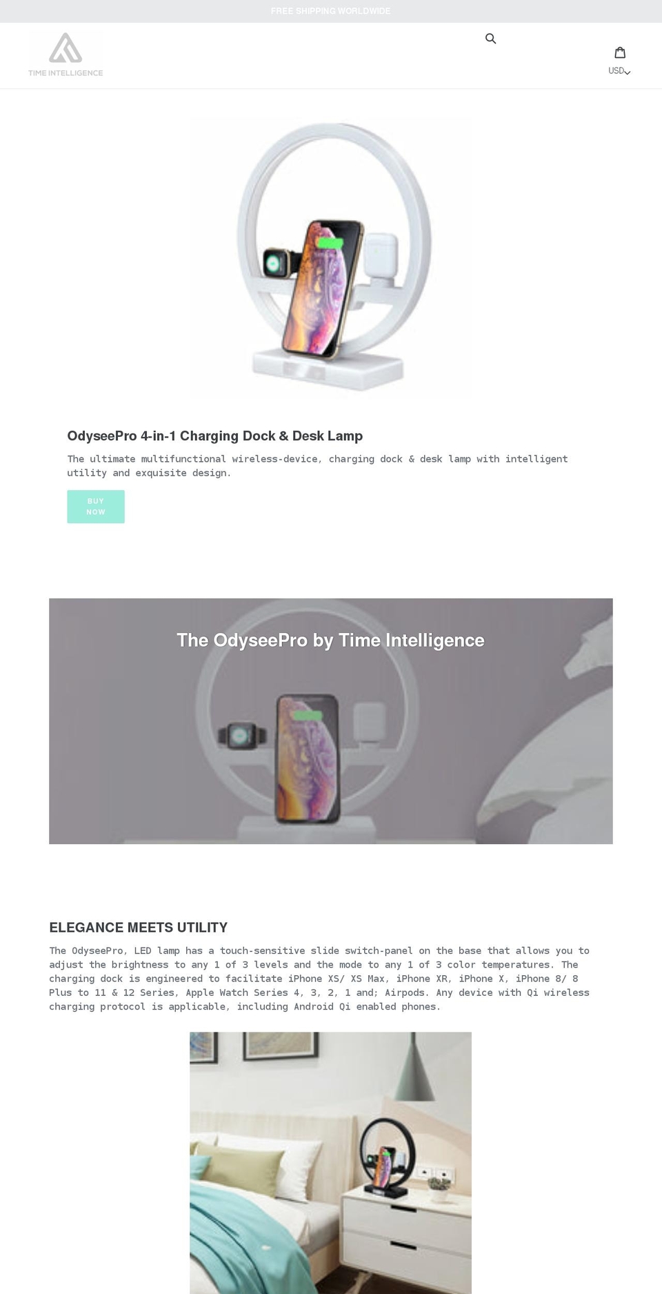 timeintel.com shopify website screenshot